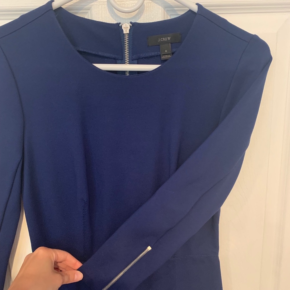 J Crew sapphire dress